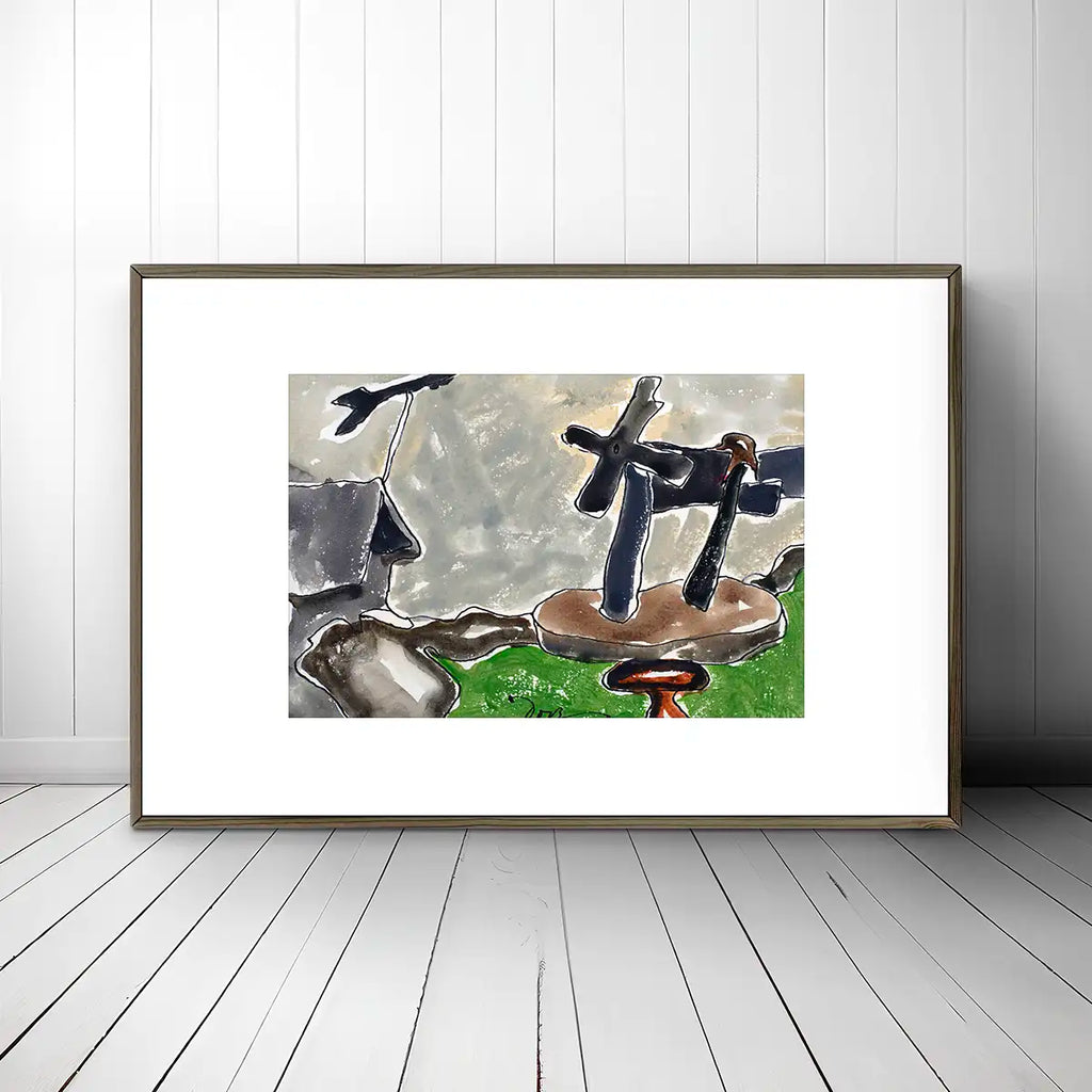 Landscape with Weather Vane printable by Arthur Dove - Printable.app
