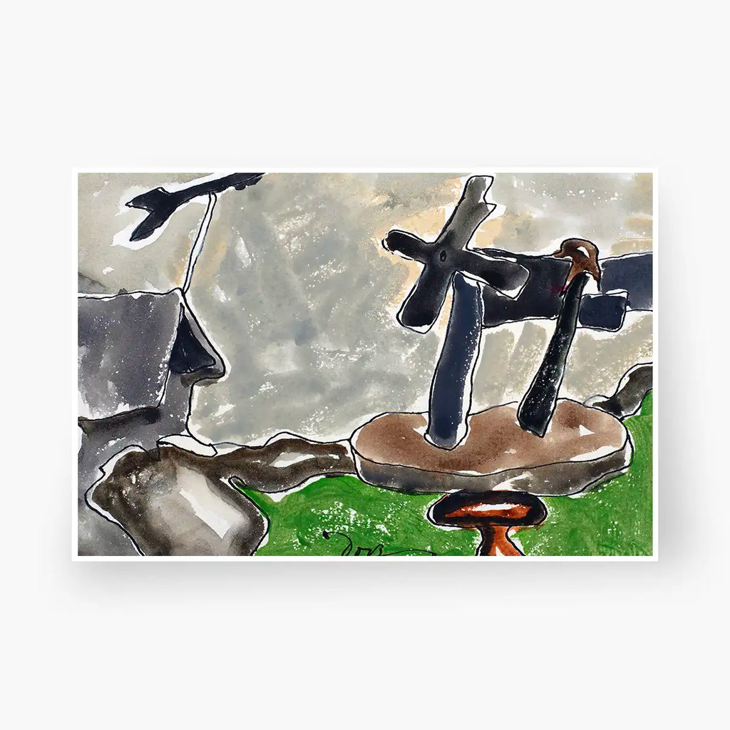 Landscape with Weather Vane printable by Arthur Dove - Printable.app