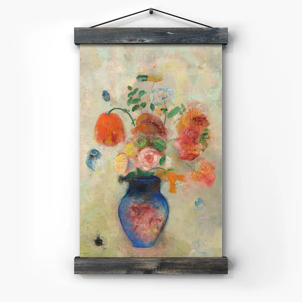 Large Vase with Flowers printable by Odilon Redon - Printable.app