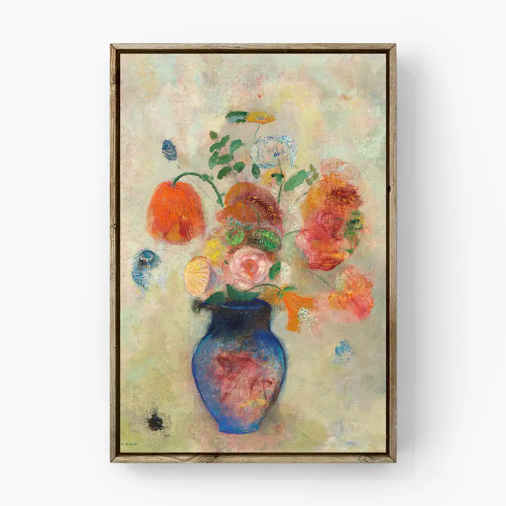 Large Vase with Flowers printable by Odilon Redon - Printable.app