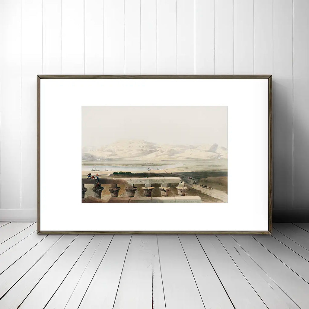 Libyan chain of mountains from the Temple of Luxor printable by David Roberts - Printable.app