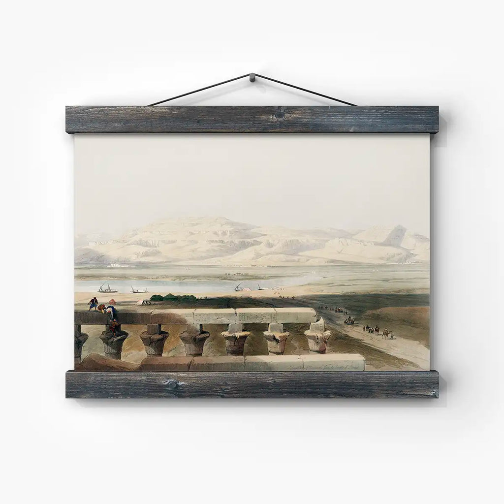 Libyan chain of mountains from the Temple of Luxor printable by David Roberts - Printable.app