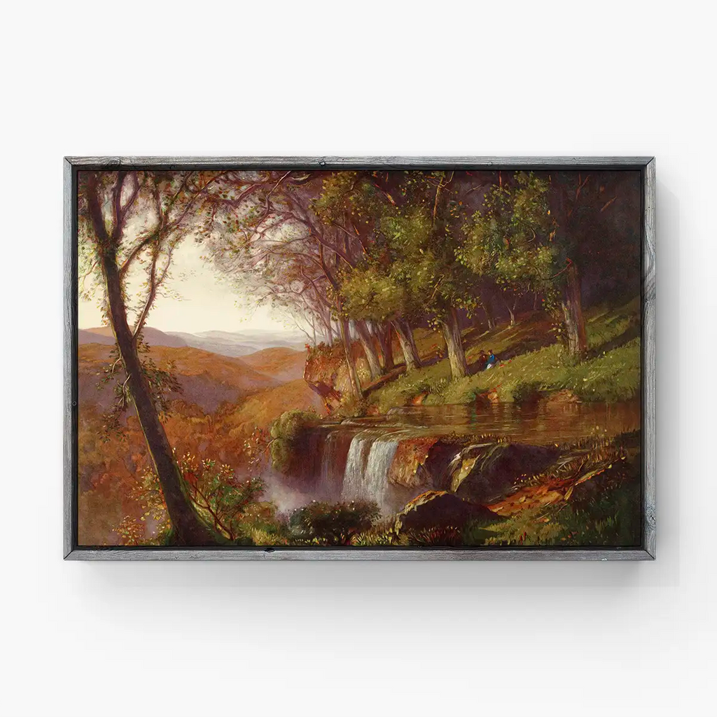 Lithograph of Falling Spring, Virginia printable by Currier & Ives - Printable.app