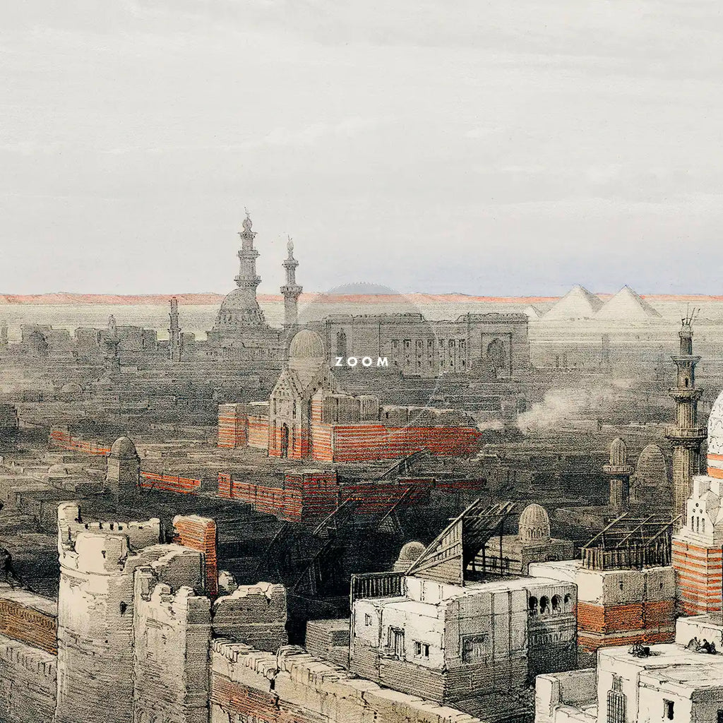 Looking west in Cairo printable by David Roberts - Printable.app