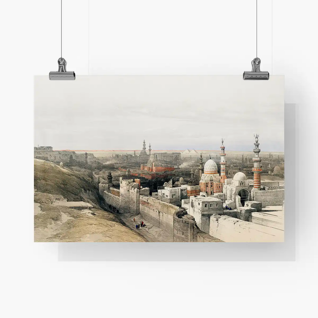 Looking west in Cairo printable by David Roberts - Printable.app