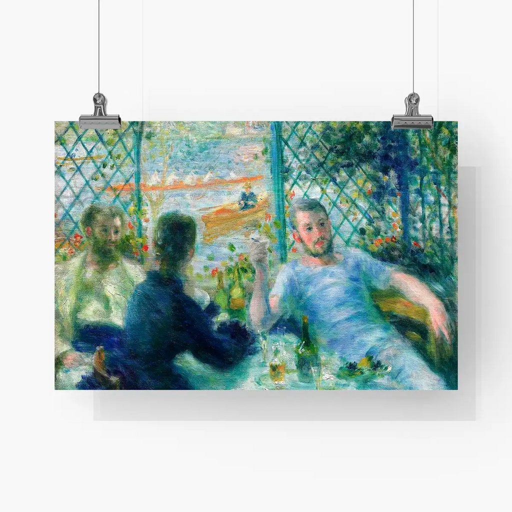 Lunch at the Restaurant Fournaise (The Rowers’ Lunch) printable by Pierre-Auguste Renoir - Printable.app