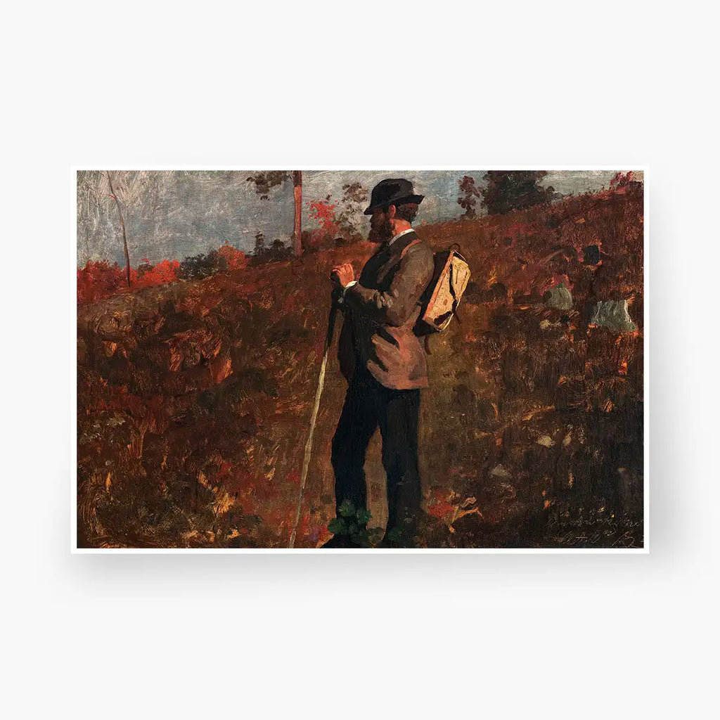 Man with a Knapsack printable by Winslow Homer - Printable.app