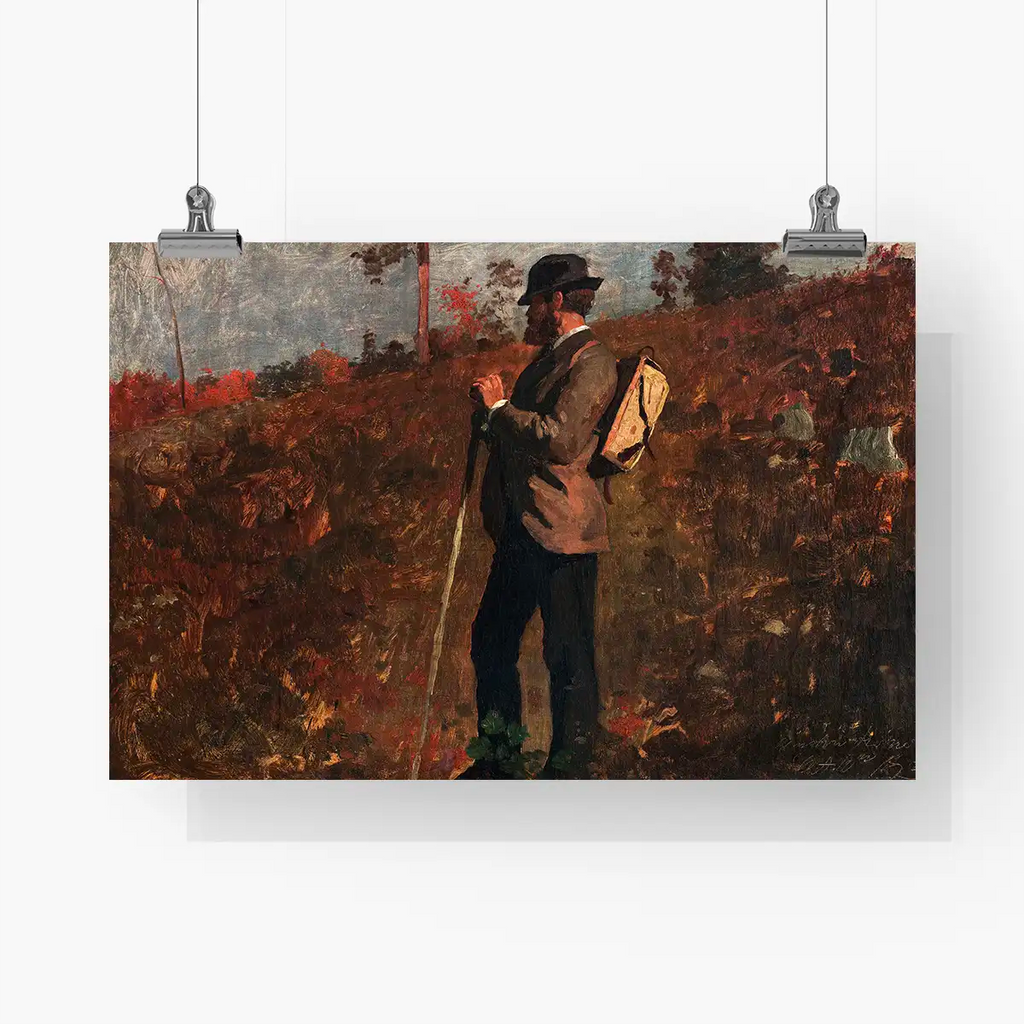 Man with a Knapsack printable by Winslow Homer - Printable.app