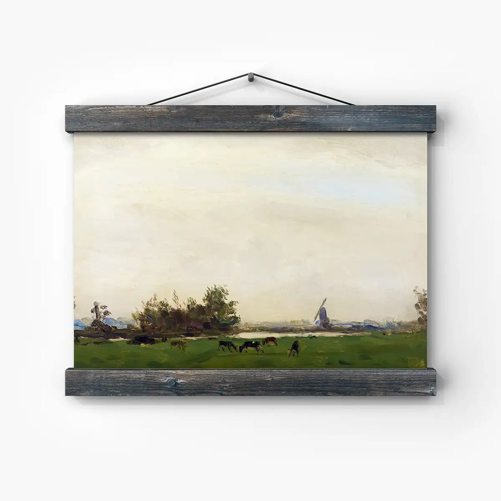 Meadow Landscape on the Spaarne printable by Gerrit Willem Dijsselhof - Printable.app