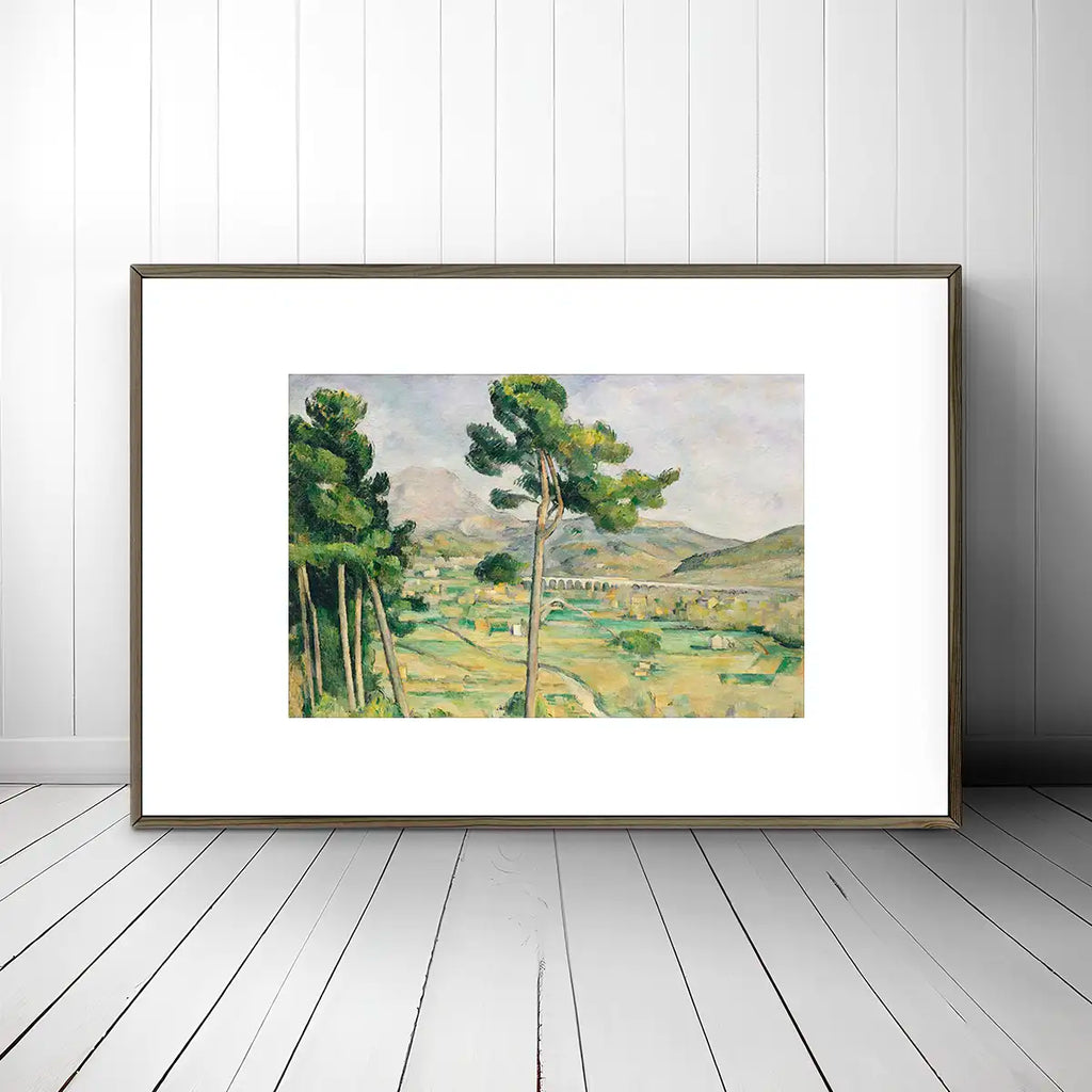 Mont Sainte-Victoire and the Viaduct of the Arc River Valley printable by Paul Cézanne - Printable.app