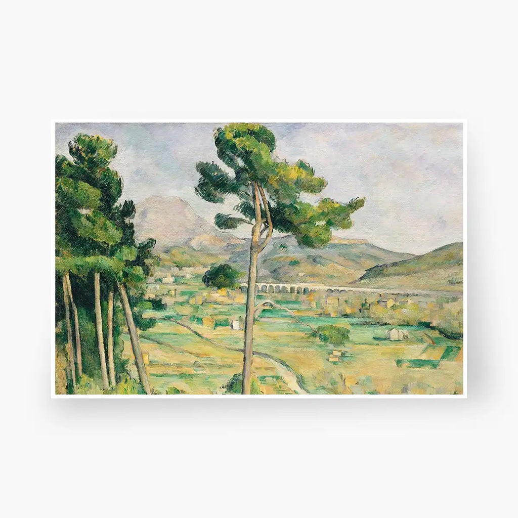 Mont Sainte-Victoire and the Viaduct of the Arc River Valley printable by Paul Cézanne - Printable.app