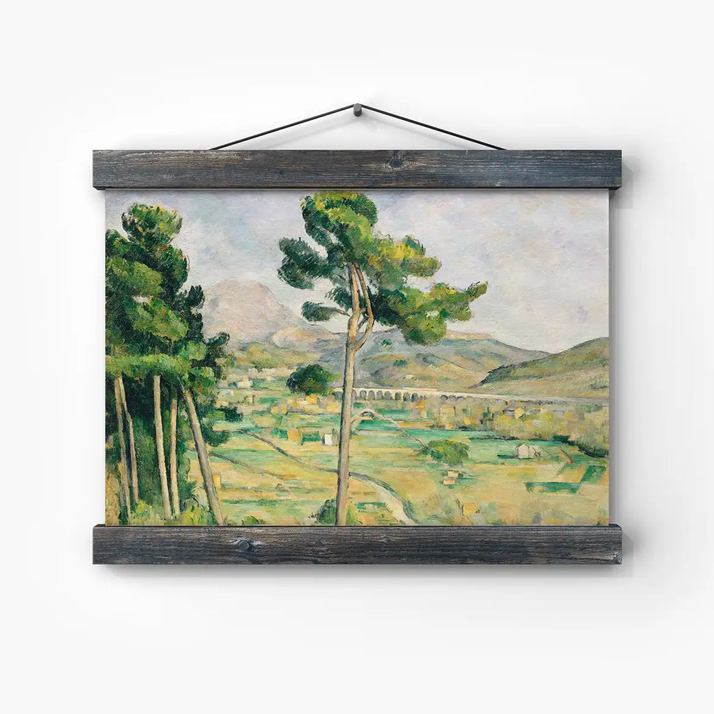 Mont Sainte-Victoire and the Viaduct of the Arc River Valley printable by Paul Cézanne - Printable.app