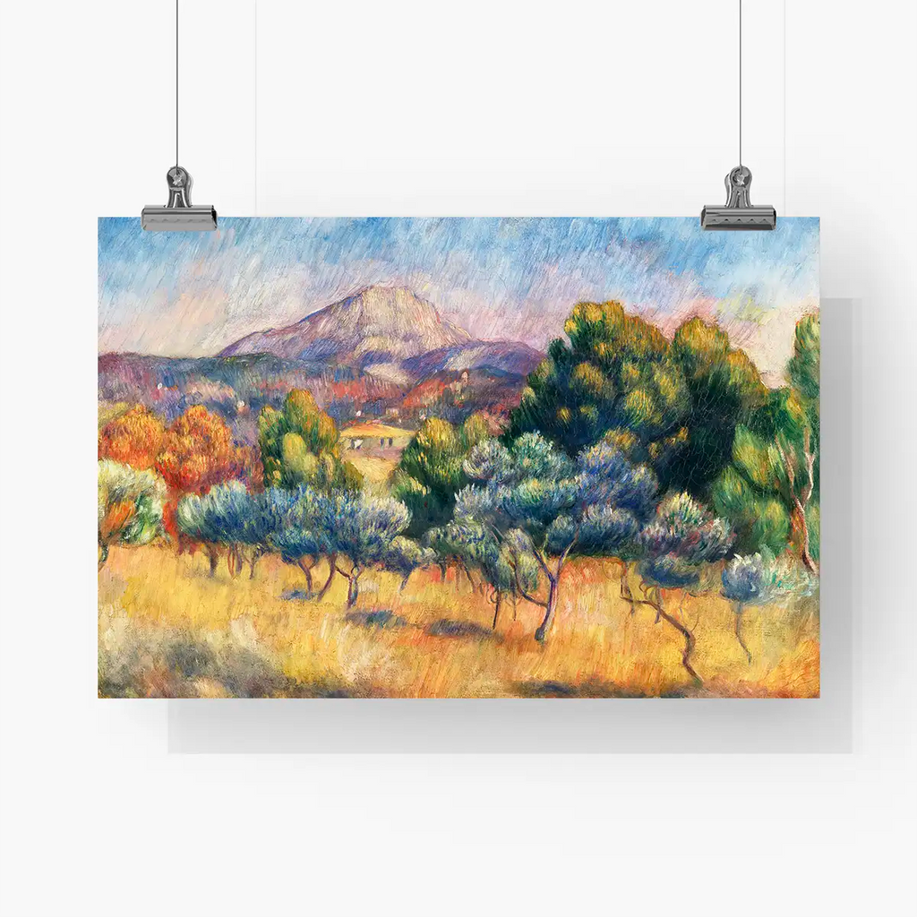 Montagne Sainte-Victoire (Paysage) printable by Pierre-Auguste Renoir - Printable.app