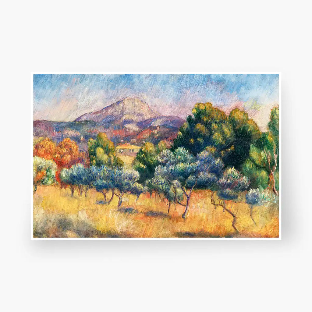 Montagne Sainte-Victoire (Paysage) printable by Pierre-Auguste Renoir - Printable.app