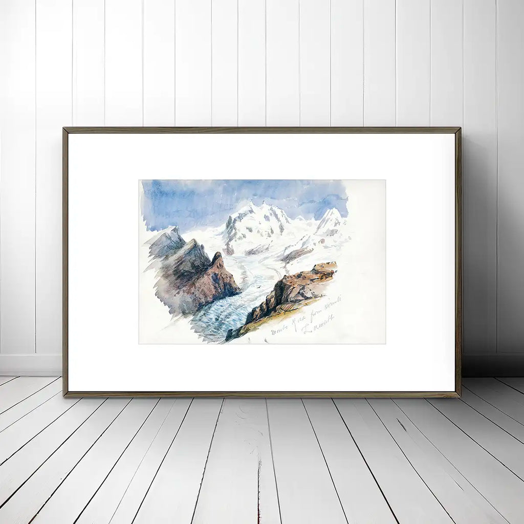 Monte Rosa from Hornli, Zermatt printable by John Singer Sargent - Printable.app
