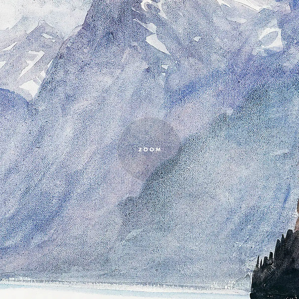 Mountain Lake from Switzerland Sketchbook printable by John Singer Sargent - Printable.app
