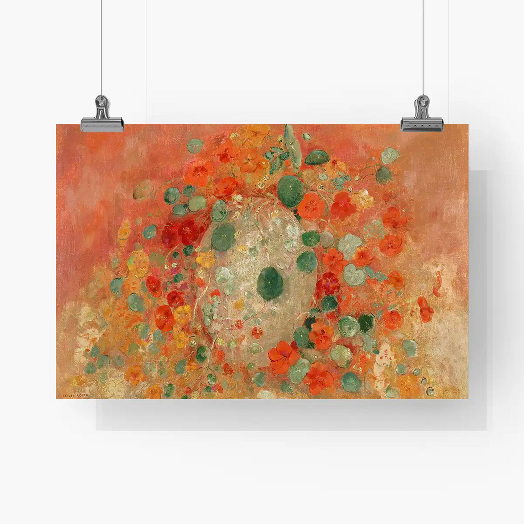 Nasturtiums printable by Odilon Redon - Printable.app