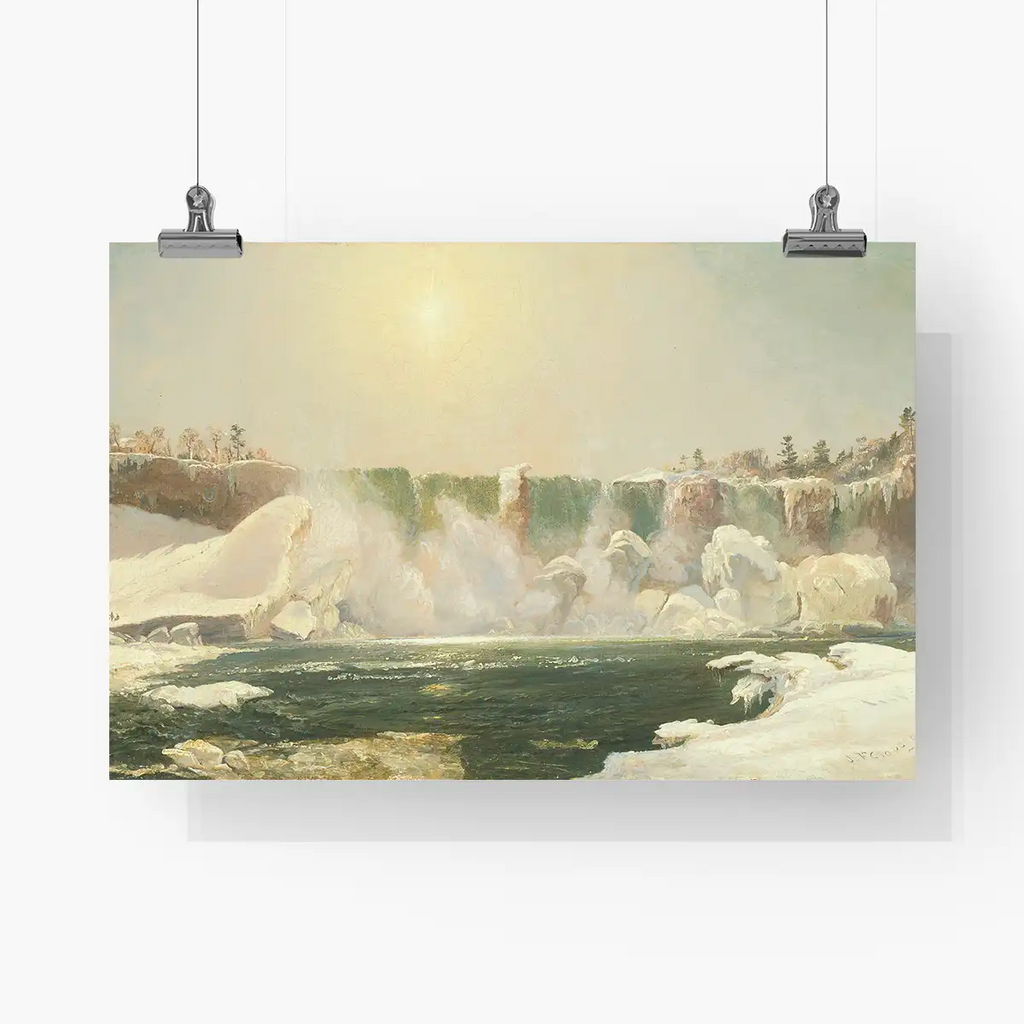 Niagara Falls in Winter printable by Jasper Francis Cropsey - Printable.app