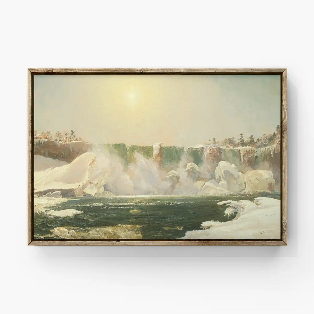 Niagara Falls in Winter printable by Jasper Francis Cropsey - Printable.app