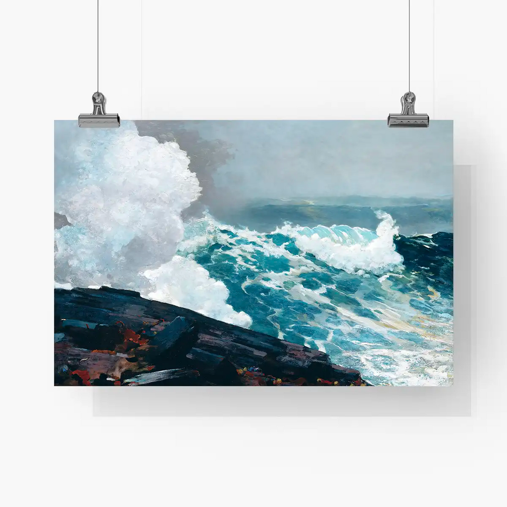 Northeaster printable by Winslow Homer - Printable.app