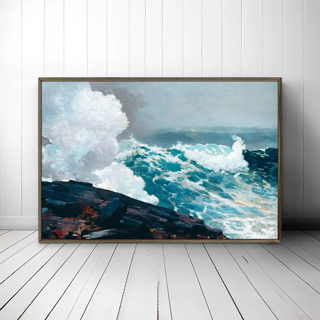 Northeaster printable by Winslow Homer - Printable.app