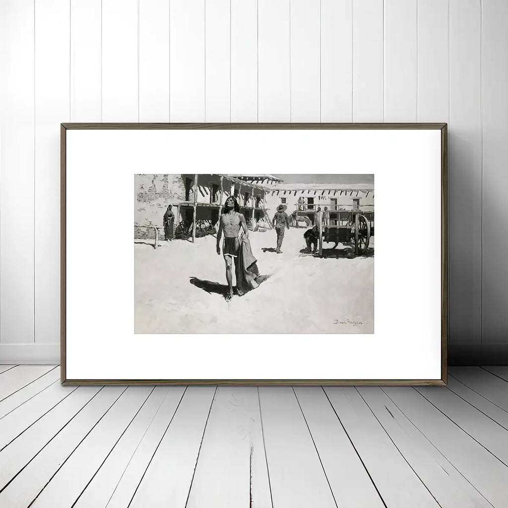 Nothing But Cheerful Looks Followed the Bat printable by Frederic Remington - Printable.app