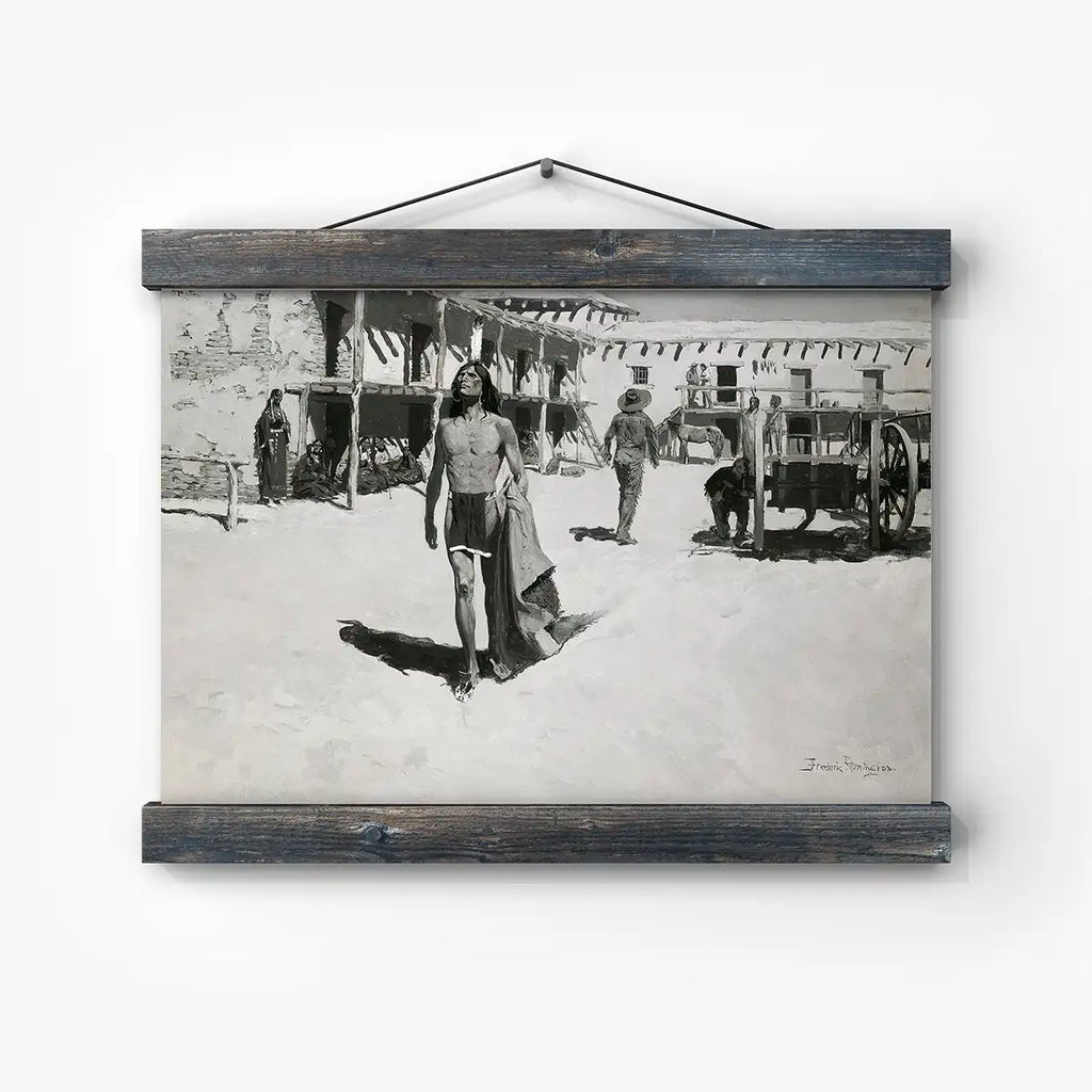 Nothing But Cheerful Looks Followed the Bat printable by Frederic Remington - Printable.app