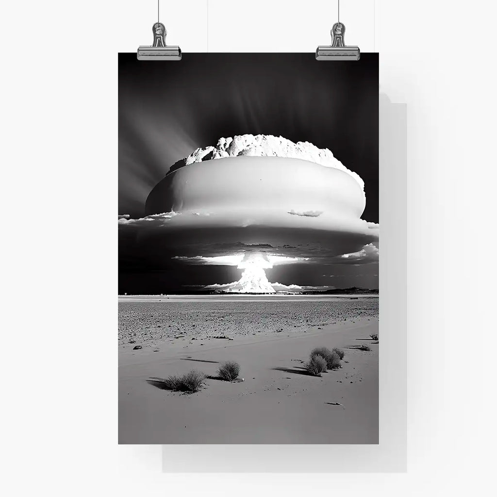 Nuclear bomb testing poster printable by Nuclear Explosions - Printable.app