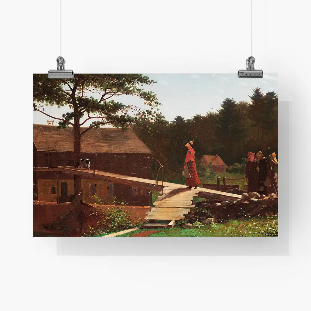 Old Mill, The Morning Bell printable by Winslow Homer - Printable.app