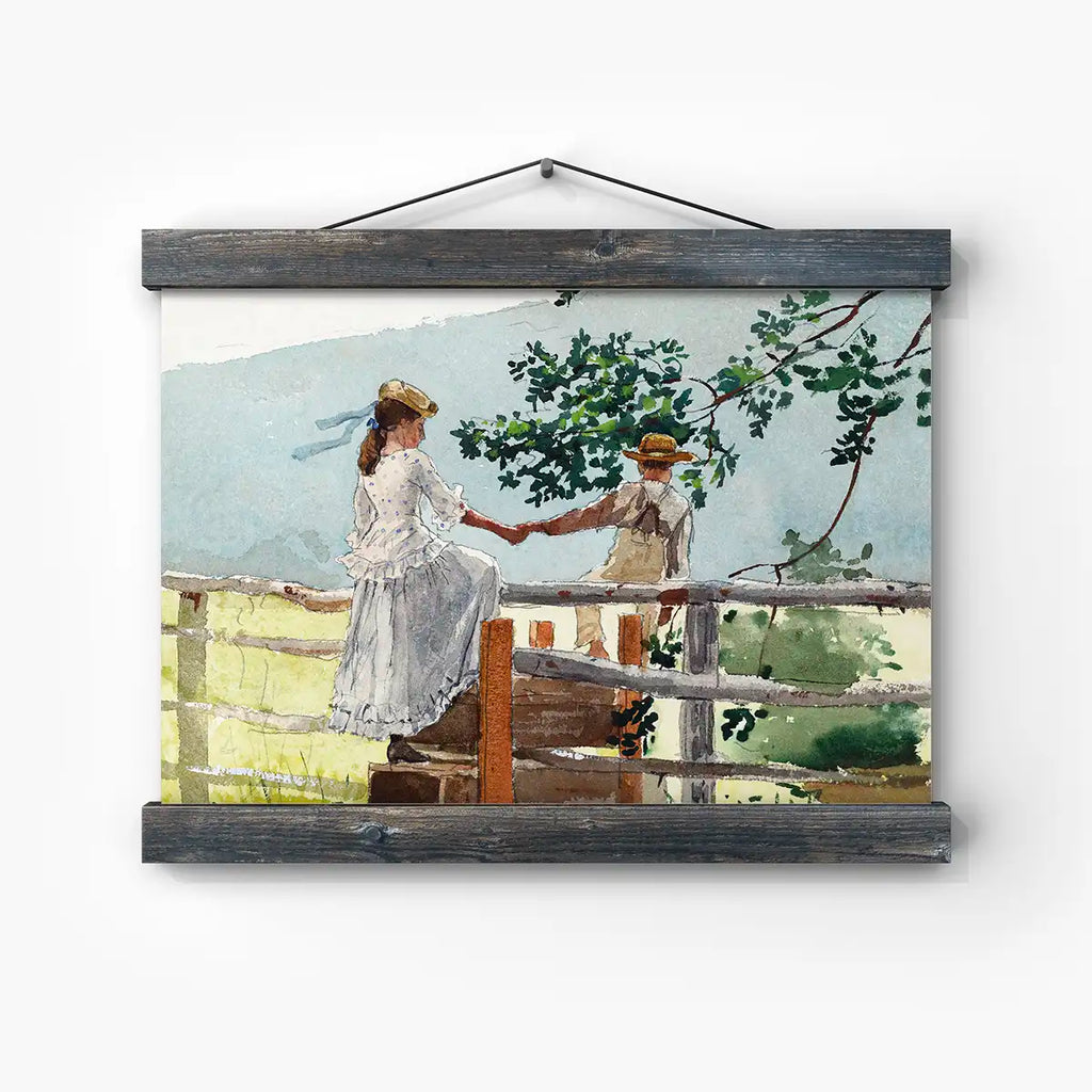 On the Stile printable by Winslow Homer - Printable.app