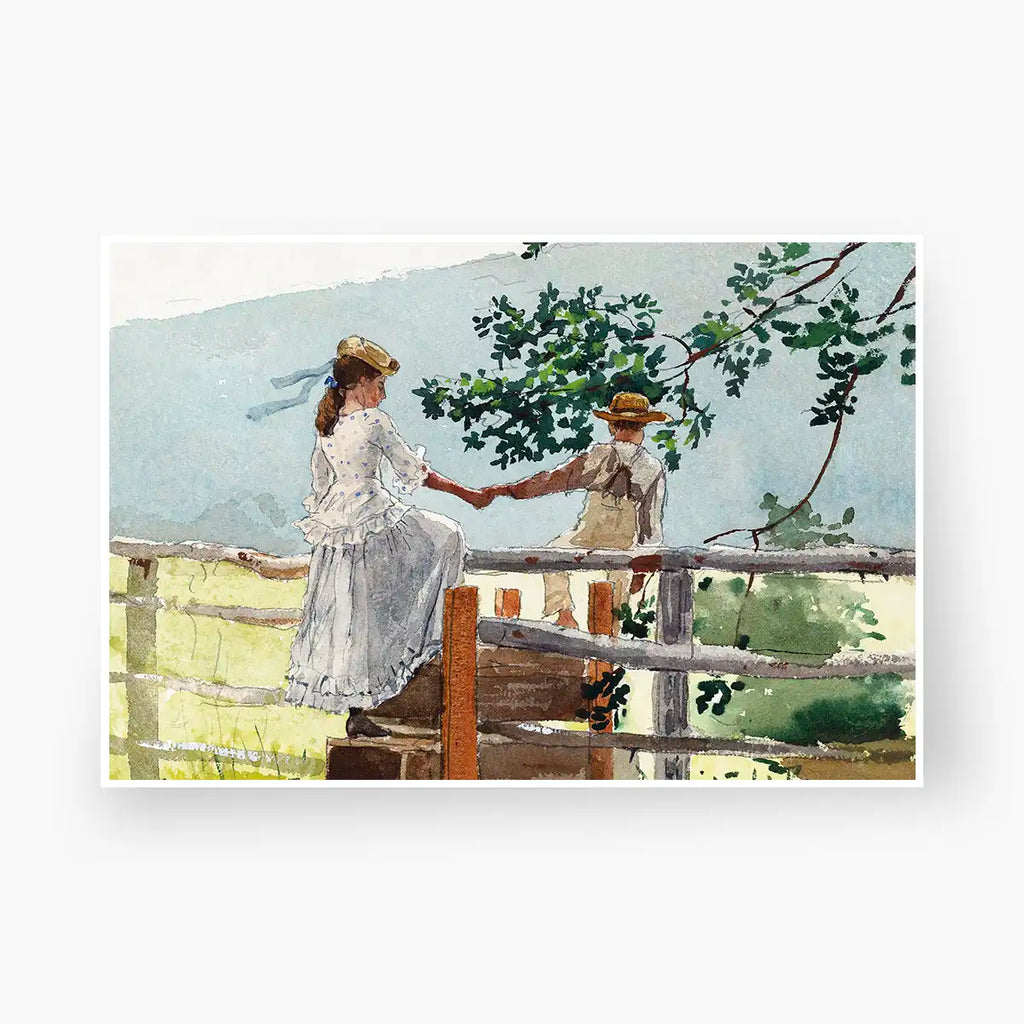 On the Stile printable by Winslow Homer - Printable.app