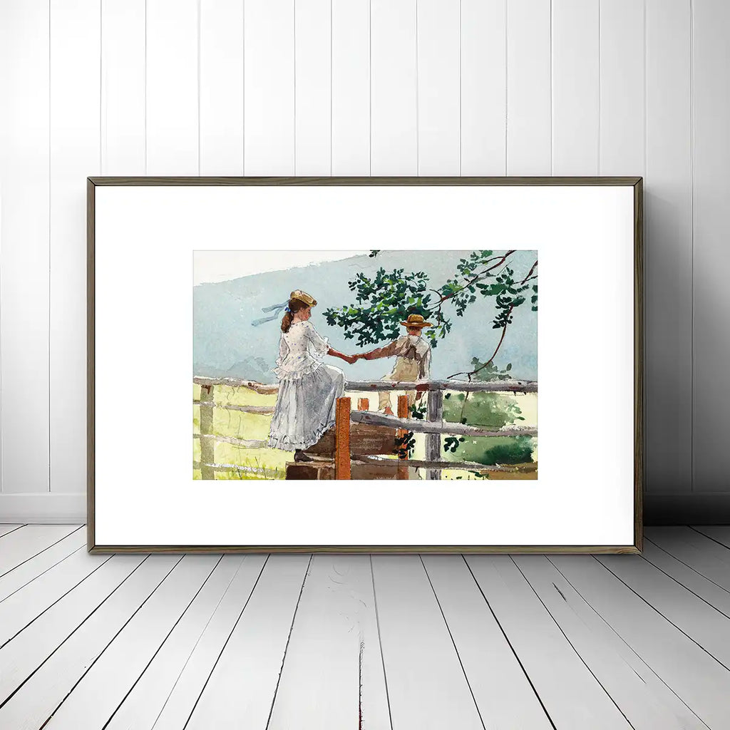 On the Stile printable by Winslow Homer - Printable.app