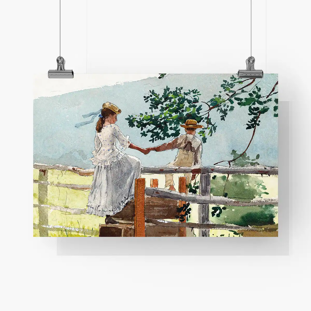 On the Stile printable by Winslow Homer - Printable.app