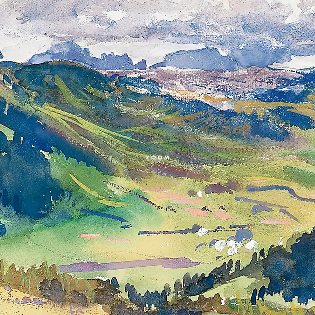 Open Valley, Dolomites printable by John Singer Sargent - Printable.app